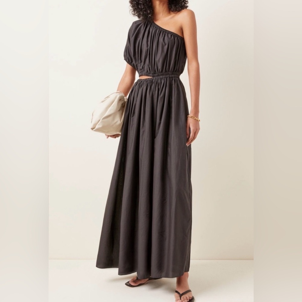 Matteau One-Shoulder Black Maxi Dress - Picture 3 of 8